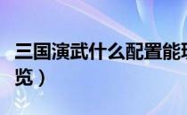 三国演武什么配置能玩（三国演武配置要求一览）