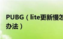 PUBG（lite更新慢怎么办 PUBG更新慢解决办法）