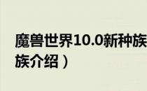 魔兽世界10.0新种族是什么（wow10.0新种族介绍）