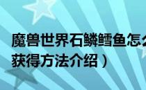 魔兽世界石鳞鳕鱼怎么获得（怀旧服石鳞鳕鱼获得方法介绍）