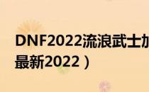 DNF2022流浪武士加点（流浪武士刷图加点最新2022）