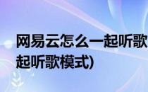 网易云怎么一起听歌(网易云怎么和陌生人一起听歌模式)