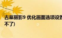 古墓丽影9 优化画面选项设置(古墓丽影9 优化画面选项设置不了)