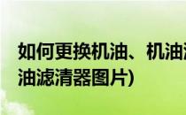 如何更换机油、机油滤清器(如何更换机油,机油滤清器图片)