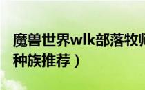 魔兽世界wlk部落牧师种族哪个好（部落牧师种族推荐）