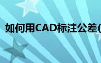 如何用CAD标注公差(CAD中如何标注公差)