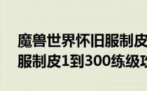 魔兽世界怀旧服制皮1-300攻略（wow怀旧服制皮1到300练级攻略）