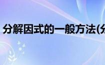 分解因式的一般方法(分解因式的一般方法是)