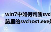 win7中如何判断svchost.exe是否是病毒(电脑里的svchost.exe是什么)