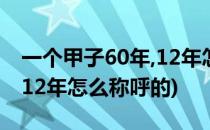 一个甲子60年,12年怎么称呼(一个甲子60年,12年怎么称呼的)