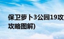 保卫萝卜3公园19攻略(保卫萝卜3公园19关攻略图解)