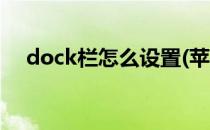 dock栏怎么设置(苹果dock栏怎么设置)