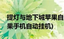 提灯与地下城苹果自动挂机(提灯与地下城苹果手机自动挂机)