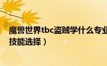 魔兽世界tbc盗贼学什么专业（wow70tbc怀旧服盗贼专业技能选择）