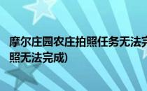 摩尔庄园农庄拍照任务无法完成怎么办(摩尔庄园前往农庄拍照无法完成)