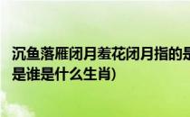 沉鱼落雁闭月羞花闭月指的是谁(沉鱼落雁闭月羞花闭月指的是谁是什么生肖)