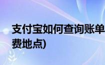 支付宝如何查询账单(支付宝如何查询账单消费地点)