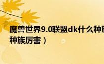 魔兽世界9.0联盟dk什么种族好（魔兽世界9.0联盟dk什么种族厉害）