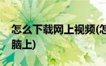 怎么下载网上视频(怎么下载网上的视频到电脑上)