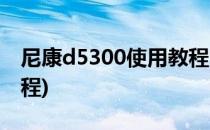 尼康d5300使用教程(尼康d5300入门使用教程)