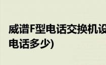 威谱F型电话交换机设置(威谱电话交换机客服电话多少)