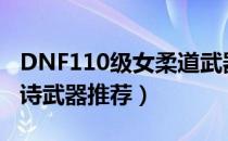 DNF110级女柔道武器怎么选（女柔道110史诗武器推荐）