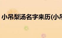 小吊梨汤名字来历(小吊梨汤名字来历是什么)