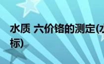 水质 六价铬的测定(水质六价铬的测定方法国标)