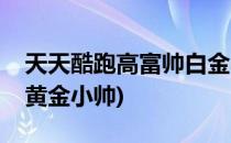 天天酷跑高富帅白金小帅怎么搭配(天天酷跑黄金小帅)