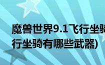 魔兽世界9.1飞行坐骑有哪些(魔兽世界9.1飞行坐骑有哪些武器)