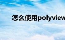 怎么使用polyview的自动对比度功能