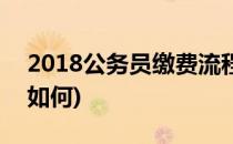 2018公务员缴费流程(2018公务员缴费流程如何)