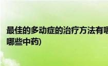 最佳的多动症的治疗方法有哪些(最佳的多动症的治疗方法有哪些中药)