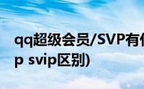 qq超级会员/SVP有什么用/特权/作用(qq vip svip区别)