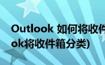 Outlook 如何将收件夹邮件进行分类(outlook将收件箱分类)