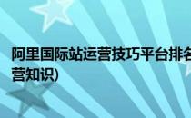 阿里国际站运营技巧平台排名规则及影响因素(阿里国际站运营知识)