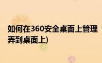 如何在360安全桌面上管理“我的主题”(360安全卫士怎么弄到桌面上)