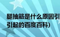 腿抽筋是什么原因引起的(腿抽筋是什么原因引起的百度百科)