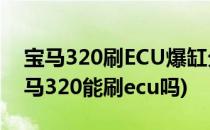 宝马320刷ECU爆缸分享艾森刷ECU方案(宝马320能刷ecu吗)