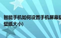 智能手机如何设置手机屏幕壁纸(智能手机如何设置手机屏幕壁纸大小)