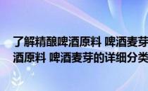 了解精酿啤酒原料 啤酒麦芽的详细分类及色度(了解精酿啤酒原料 啤酒麦芽的详细分类及色度特点)