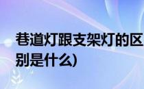 巷道灯跟支架灯的区别(巷道灯跟支架灯的区别是什么)