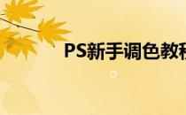 PS新手调色教程(PS调色步骤)