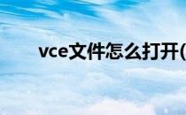 vce文件怎么打开(vce文件打开软件)