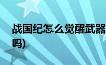 战国纪怎么觉醒武器(三国战纪手游觉醒有用吗)