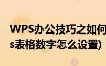 WPS办公技巧之如何设置Excel有效数字(wps表格数字怎么设置)