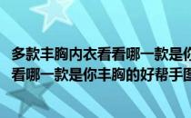 多款丰胸内衣看看哪一款是你丰胸的好帮手(多款丰胸内衣看看哪一款是你丰胸的好帮手图片)