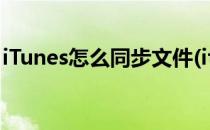 iTunes怎么同步文件(itunes同步文件夹路径)