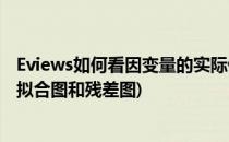 Eviews如何看因变量的实际值、拟合值和残差值图(eviews拟合图和残差图)