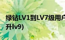 绿钻LV1到LV7级用户怎么秒升LV8级(绿钻秒升lv9)